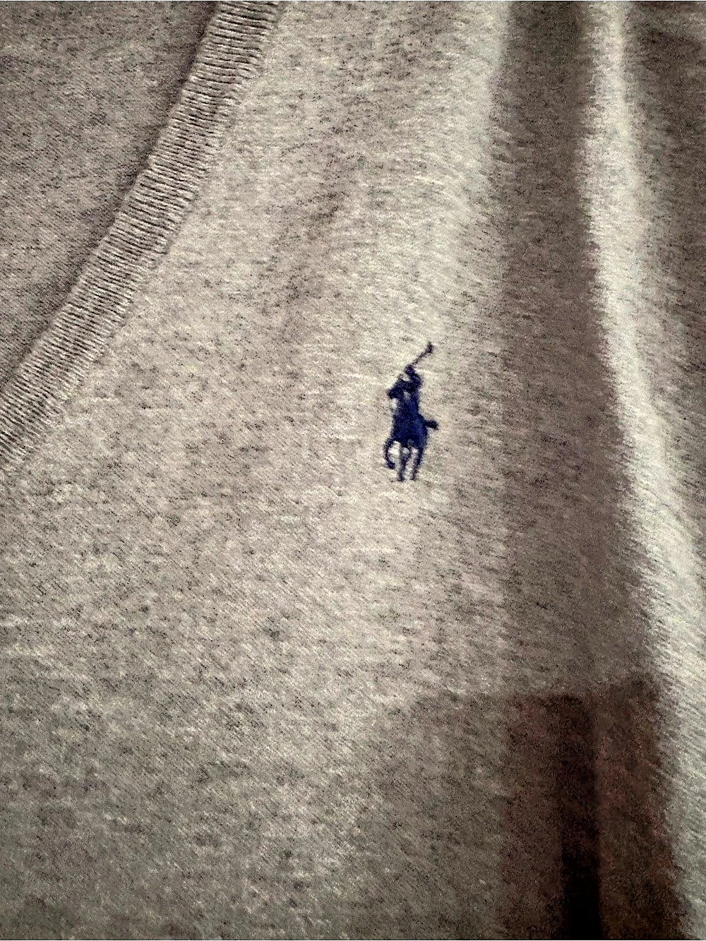 Polo Ralph Lauren Pima Cotton V-Neck Sweater Gray V-Neck Sweater Size XL - Picture 3 of 5